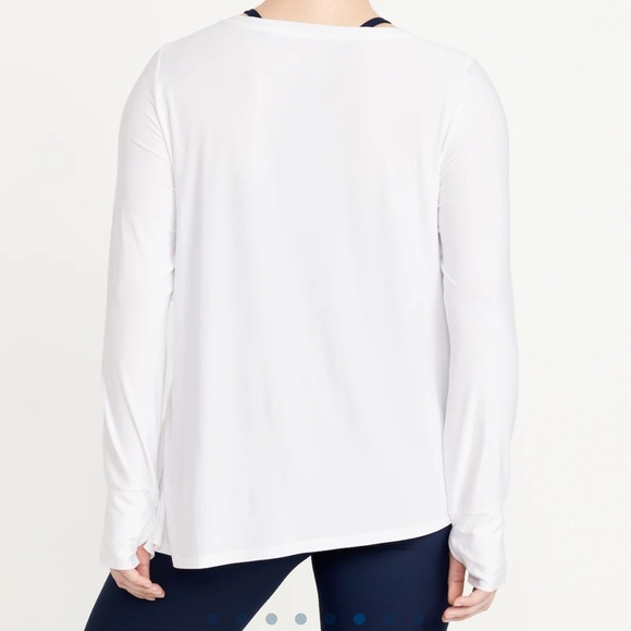 NWT OLD NAVY CloudMotion Side-Tie Tunic COLOR Magnolia SIZE LARGE - Picture 7 of 10